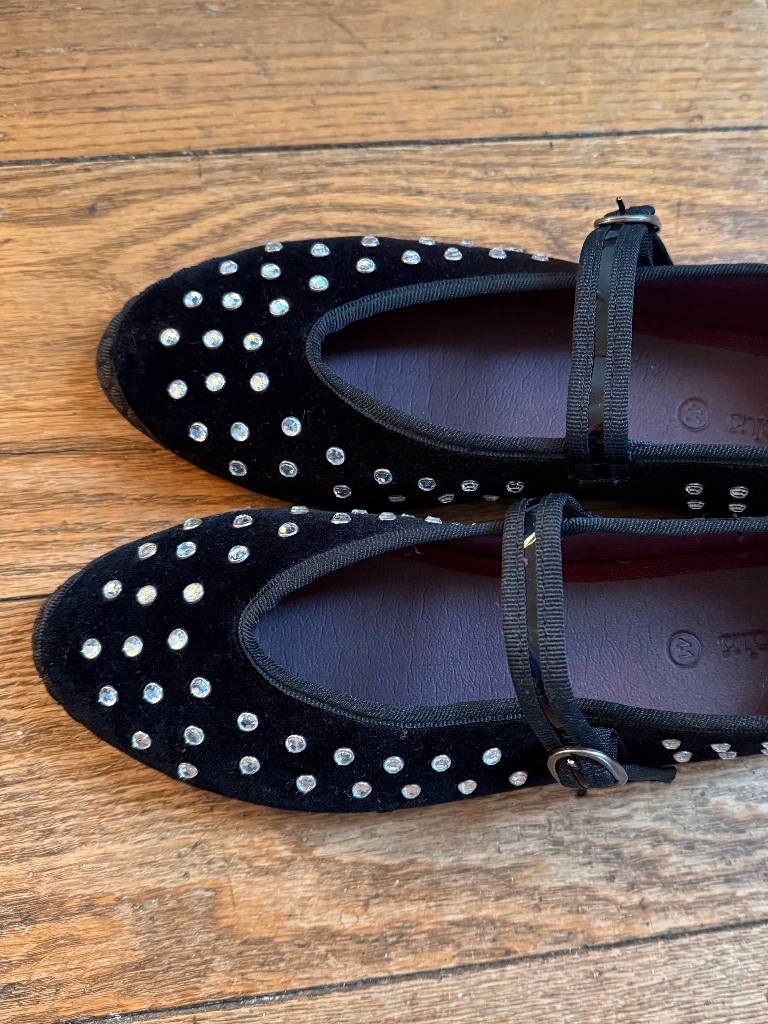 Flabelus Mae Ballerina - Black With Crystals — image 3 of 4